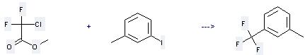 Preparation of 1-Methyl-3-(trifluoromethyl)benzene can be prepared by 1-Iodo-3-methyl-benzene with Chloro-difluoro-acetic acid methyl ester. 